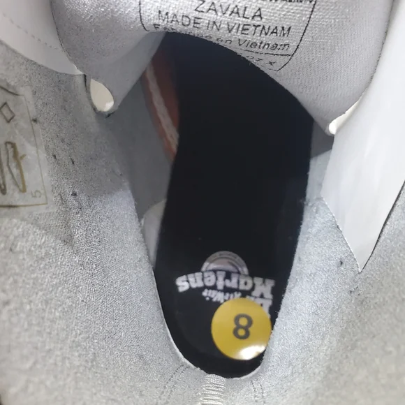 Dr Martens Zavala Boots White Leather Brand New - Picture 8 of 8